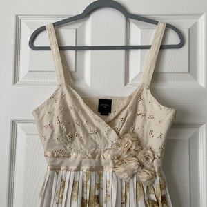 Anthropologie Deletta Lacy Floral Dress
